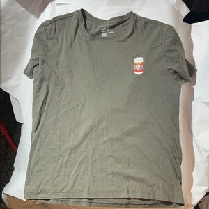 The Simpsons Duff Beer Homer Simpson Woo Hoo! Gray Graphic T-Shirt